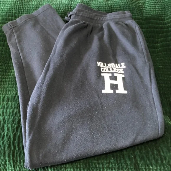 MV Sport Navy Blue Hillsdale College Sweatpants Sz. XL - Picture 2 of 11